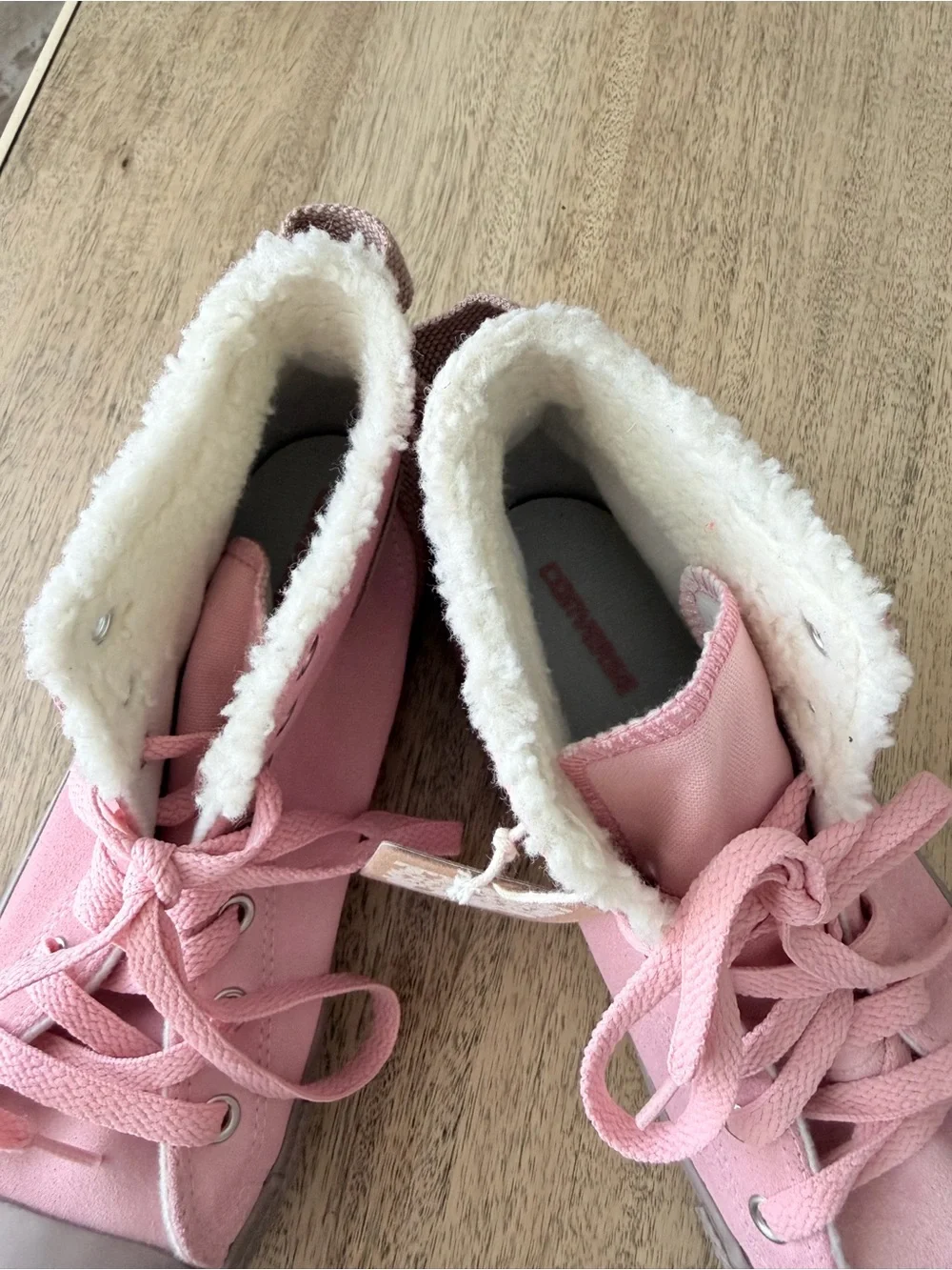 CONVERSE All Star TIME FOR THE WARM UP Pink SUEDE High Tops Junior 6 women’s 8